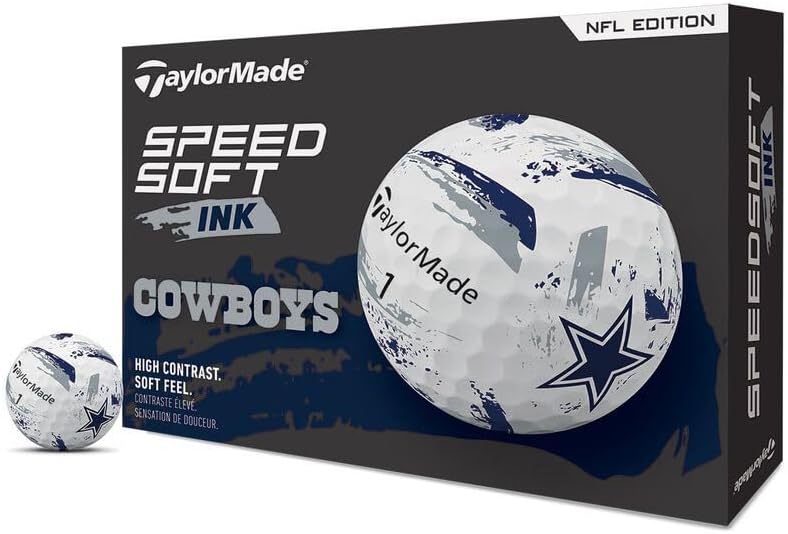 TaylorMade Golf Speed Soft Ink NFL Golf Balls