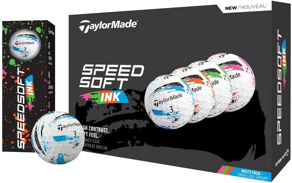 TaylorMade SpeedSoft Golf Balls, Maximum Distance with Ultra-Soft Feel, Perfect for Off The Tee and Around The Green