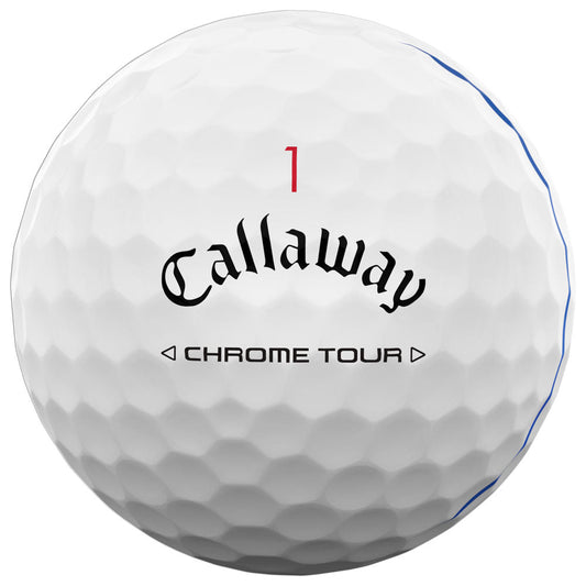 Chrome Tour Triple Track Golf Balls - White - 3 Sleeve