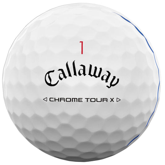 Chrome Tour X Triple Track Golf Balls - White - 12 Pack