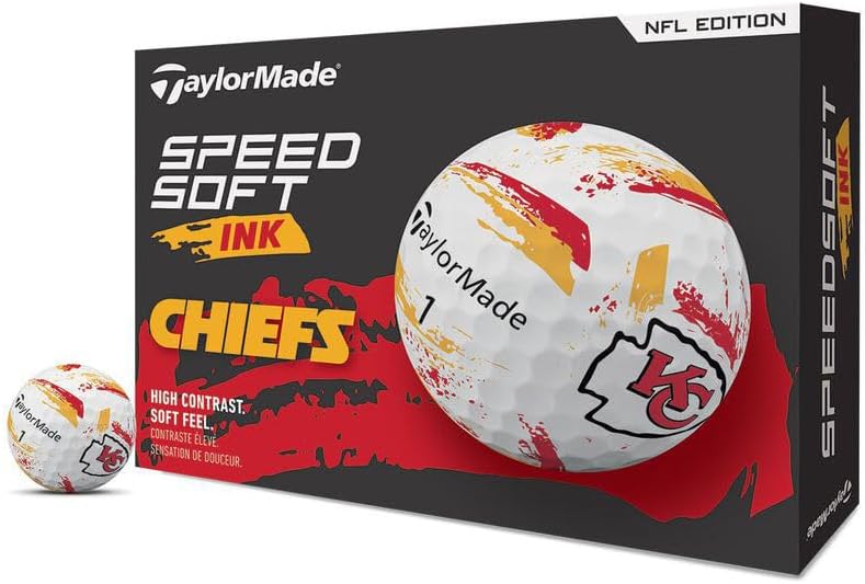 TaylorMade Golf Speed Soft Ink NFL Golf Balls