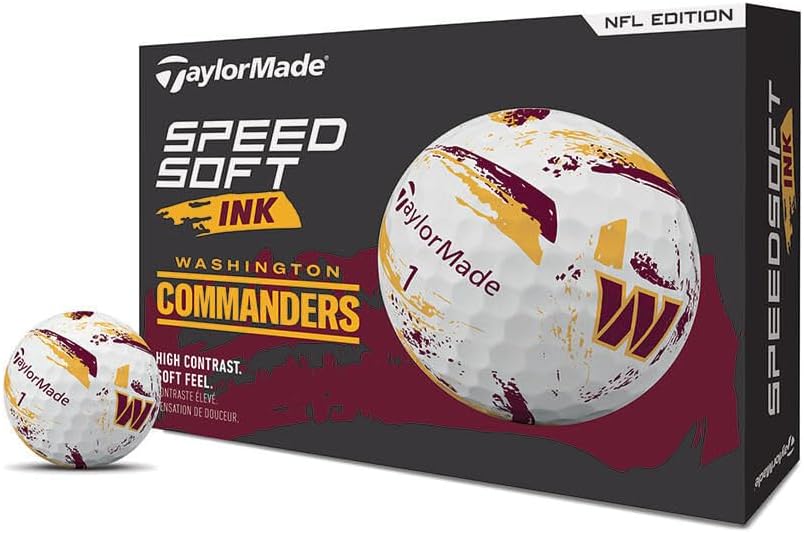 TaylorMade Golf Speed Soft Ink NFL Golf Balls