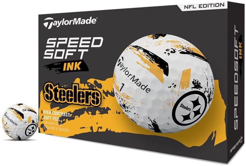 TaylorMade Golf Speed Soft Ink NFL Golf Balls