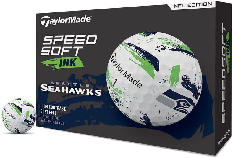 TaylorMade Golf Speed Soft Ink NFL Golf Balls