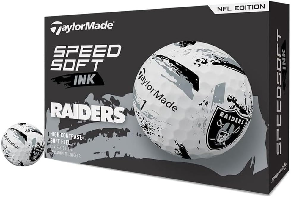 TaylorMade Golf Speed Soft Ink NFL Golf Balls