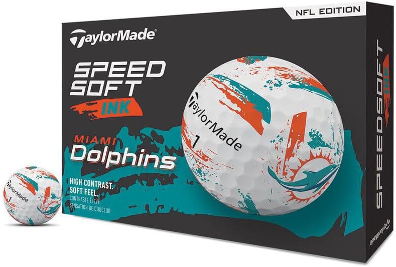 TaylorMade Golf Speed Soft Ink NFL Golf Balls