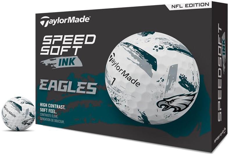 TaylorMade Golf Speed Soft Ink NFL Golf Balls