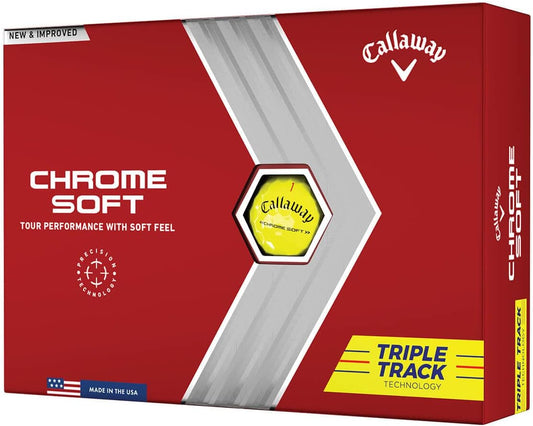 Golf 2022 Chrome Soft Golf Balls (True Track (Red/Blue)