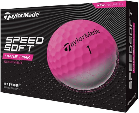 TaylorMade SpeedSoft Golf Balls, Maximum Distance with Ultra-Soft Feel, Perfect for Off The Tee and Around The Green