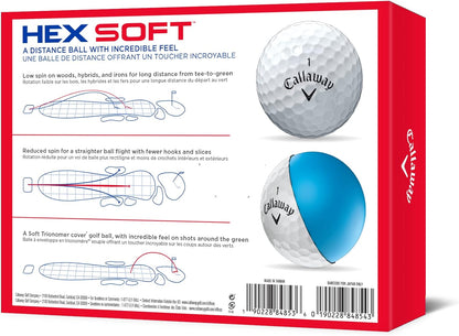 Hex Soft Golf Balls White