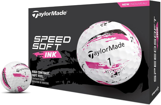 TaylorMade SpeedSoft Golf Balls, Maximum Distance with Ultra-Soft Feel, Perfect for Off The Tee and Around The Green