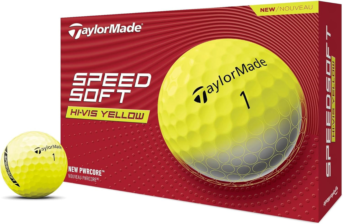 TaylorMade SpeedSoft Golf Balls, Maximum Distance with Ultra-Soft Feel, Perfect for Off The Tee and Around The Green