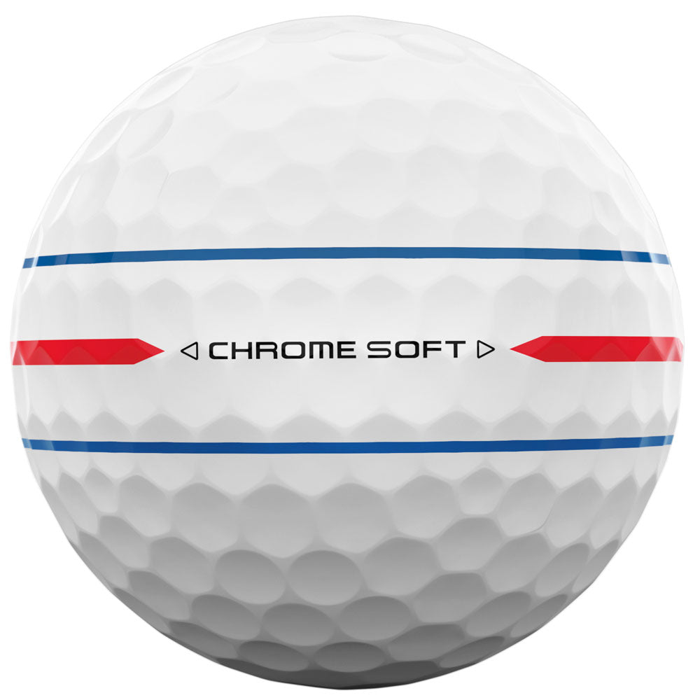 Chrome Soft 360 Triple Track Golf Balls - White - 12 Pack