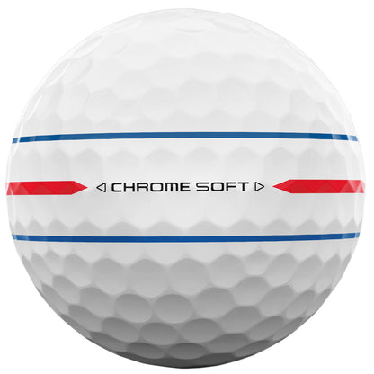 Chrome Soft 360 Triple Track Golf Balls - White - 12 Pack