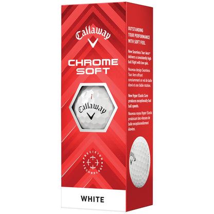Chrome Soft Golf Balls - White - 12 Pack