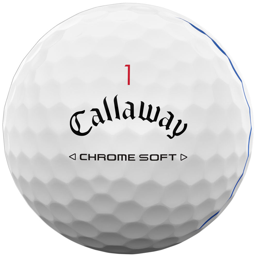 Chrome Soft Triple Track Golf Balls - White - 12 Pack