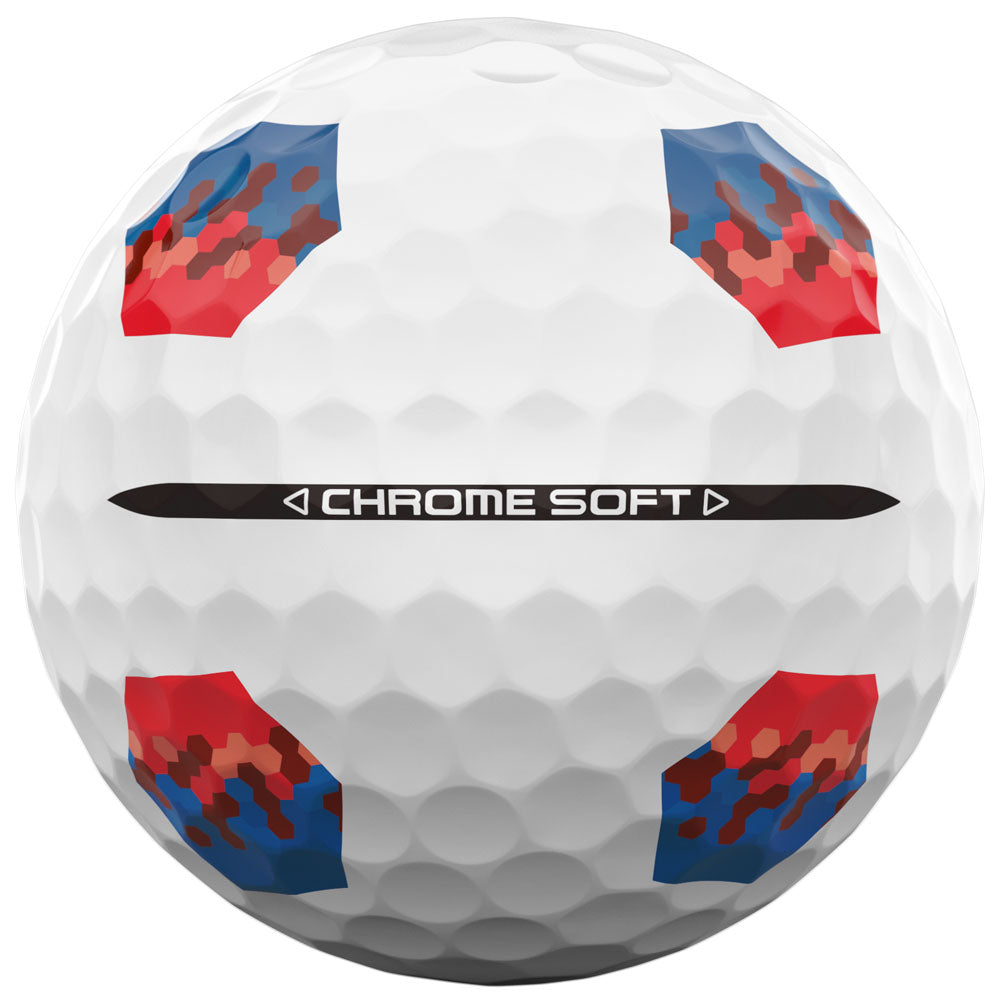 Chrome Soft TruTrack Golf Balls - White - 12 Pack