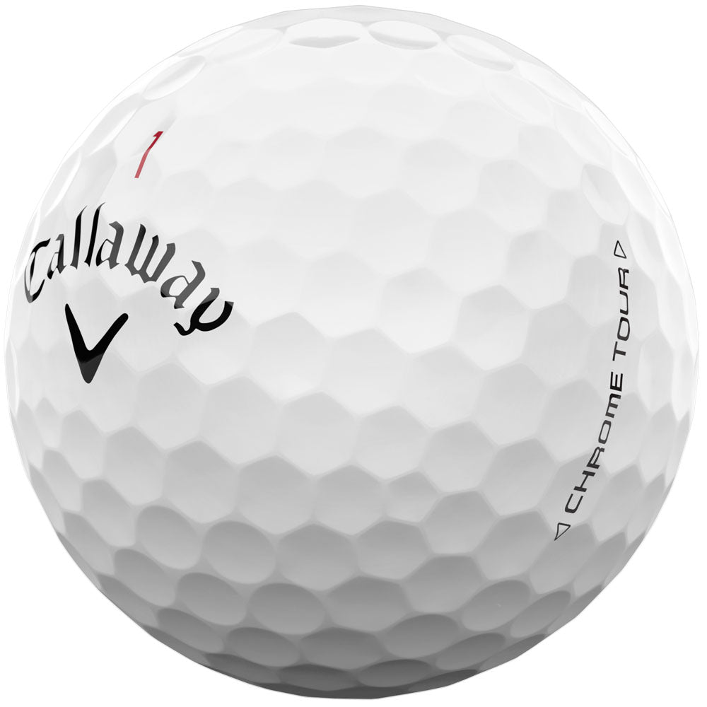 Chrome Tour Golf Balls - White - 12 Pack
