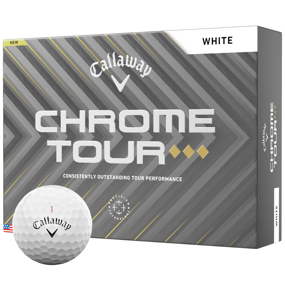 Chrome Tour TD Golf Balls - White - 12 Pack