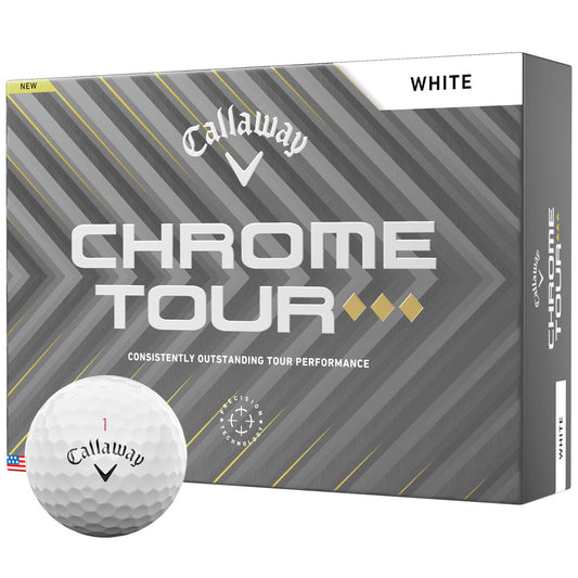 Chrome Tour TD Golf Balls - White - 12 Pack