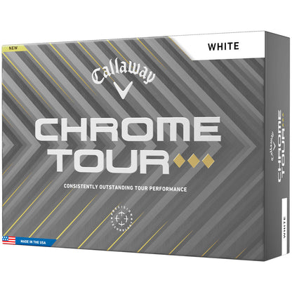 Chrome Tour TD Golf Balls - White - 12 Pack
