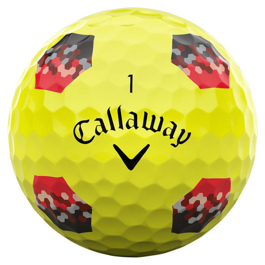 Chrome Tour TruTrack Golf Balls - Yellow - 3 Sleeve